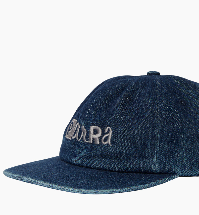 By Parra Blocked Logo 6 Panel Hat Blue