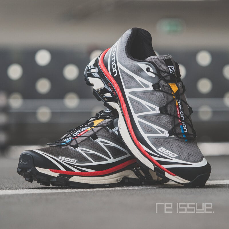 Salomon XT-6 Pewter Black Aurora Red