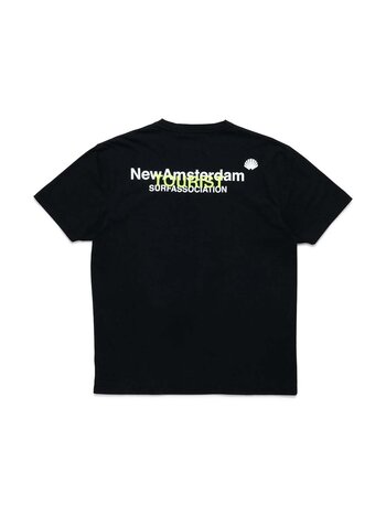 New Amsterdam Surf Association Logo Tourist T-Shirt Black