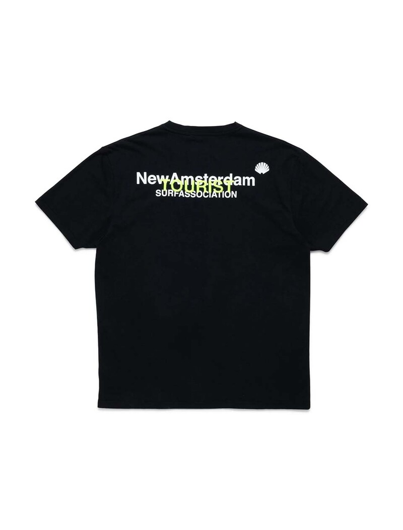 New Amsterdam Surf Association Logo Tourist T-Shirt Black