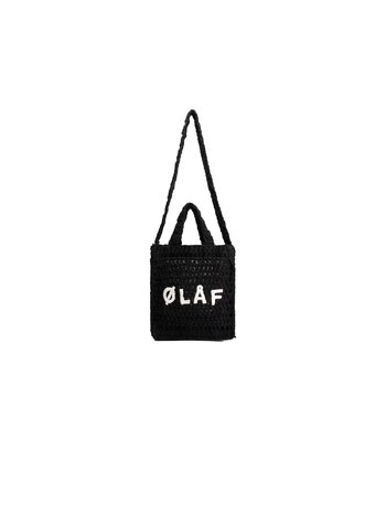 OLAF Mini Crochet Tote Bag Black