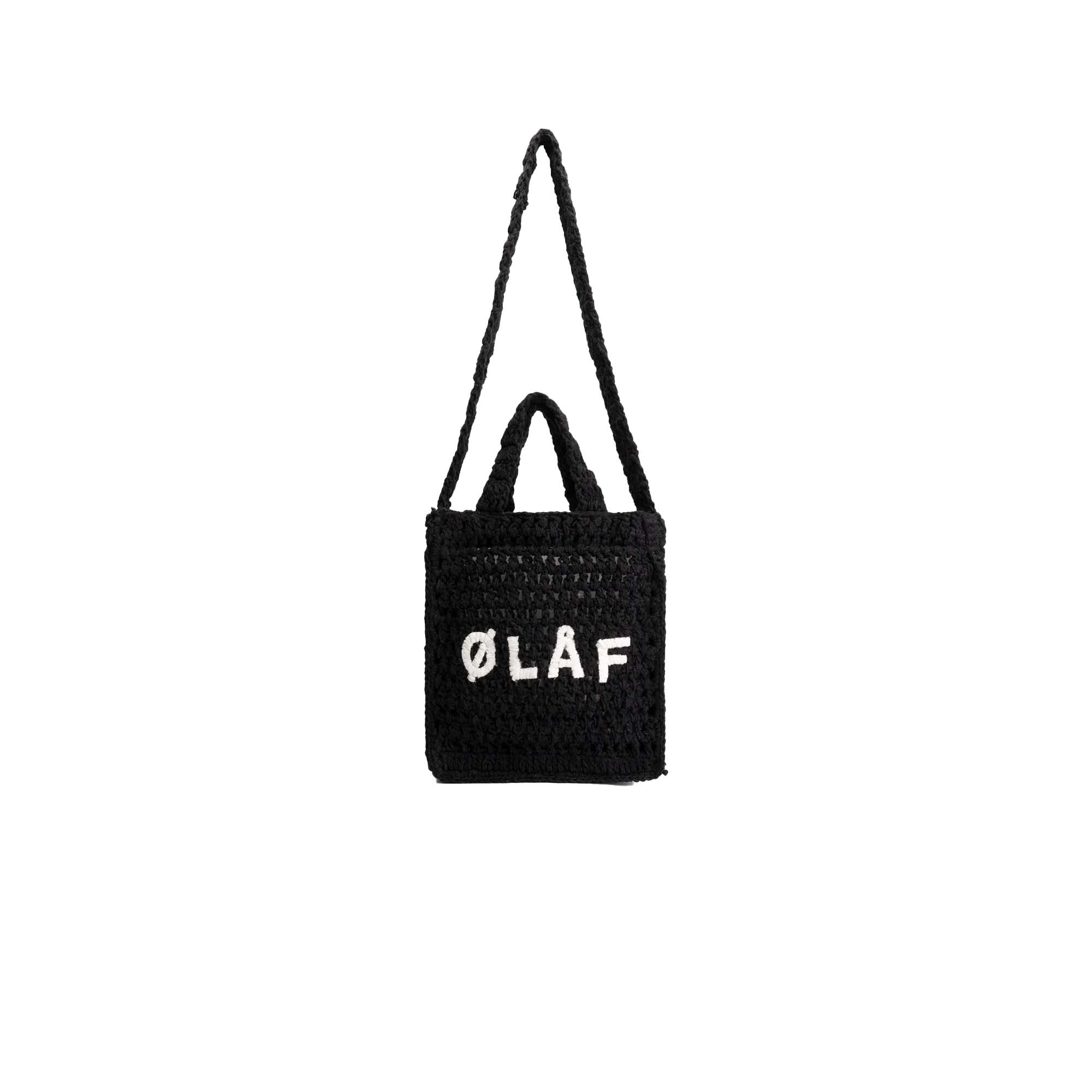 OLAF Mini Crochet Tote Bag Black