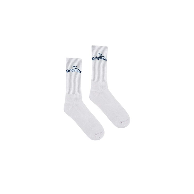 The New Originals Workman Socks White Navy