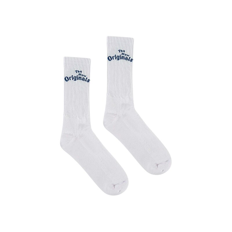 The New Originals Workman Socks White Navy