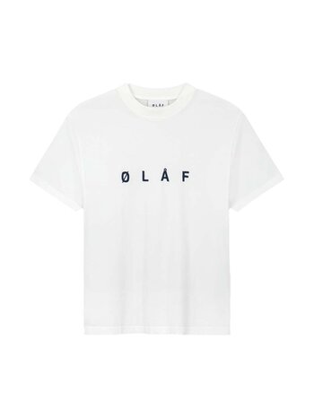 OLAF Embroidery T-Shirt Optical White