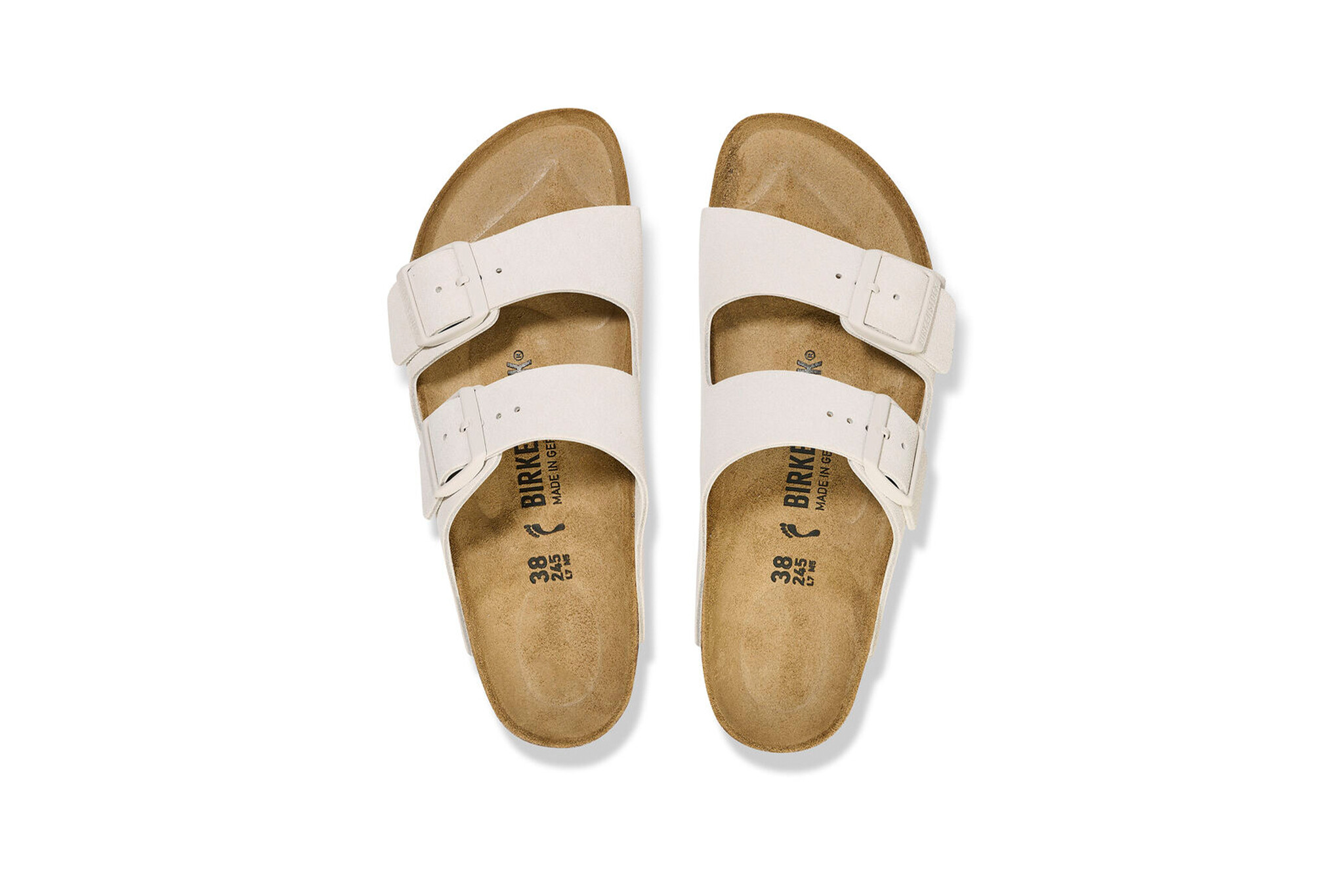 Birkenstock Arizona Suede Antique White