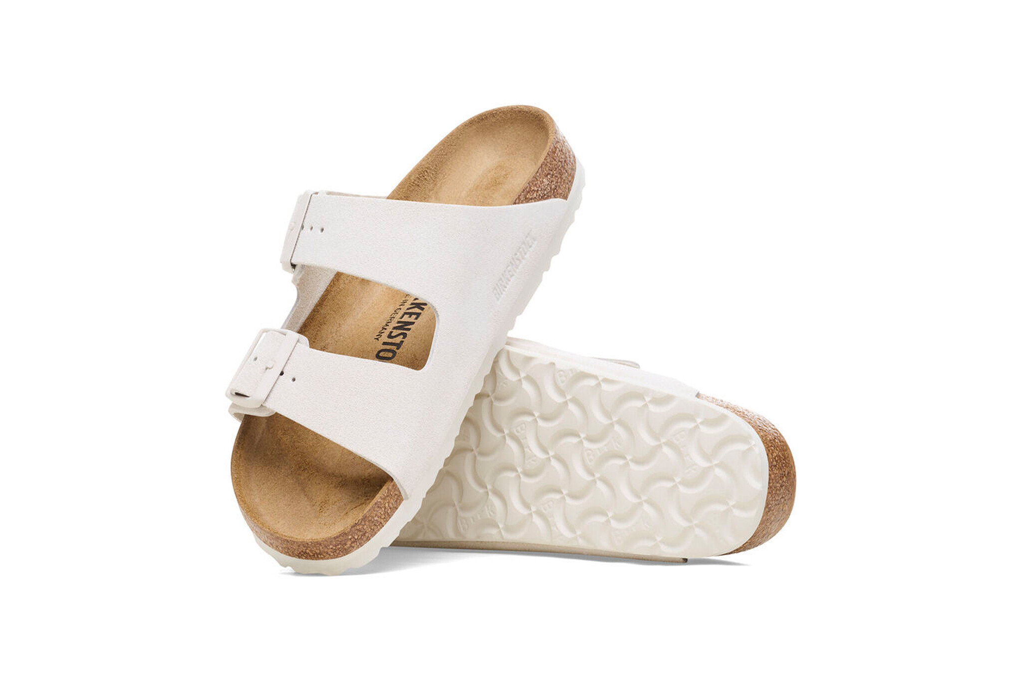 Birkenstock Arizona Suede Antique White