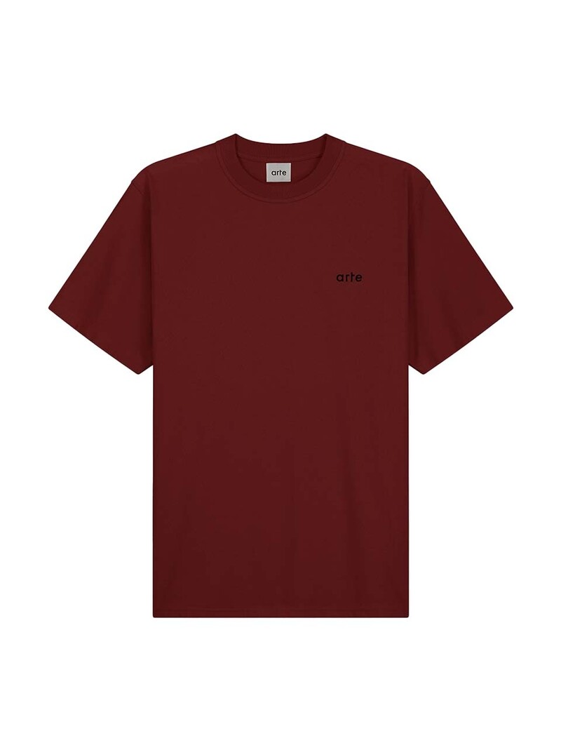 Arte Antwerp Teo Back Rings T-Shirt Bordeaux