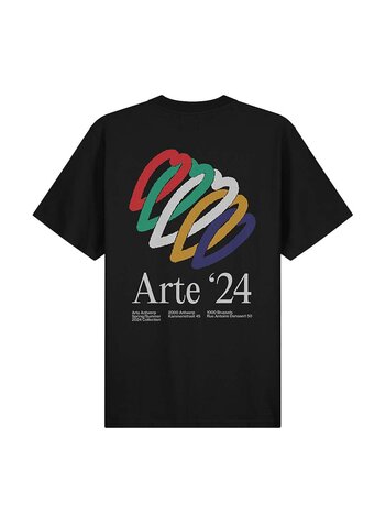 Arte Antwerp Teo Back Hearts T-Shirt Black