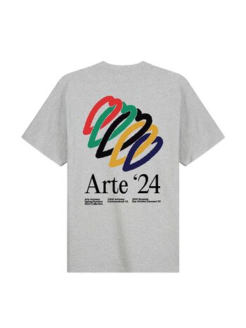 Arte Antwerp Teo Back Hearts T-Shirt Grey