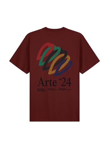 Arte Antwerp Teo Back Hearts T-Shirt Bordeaux