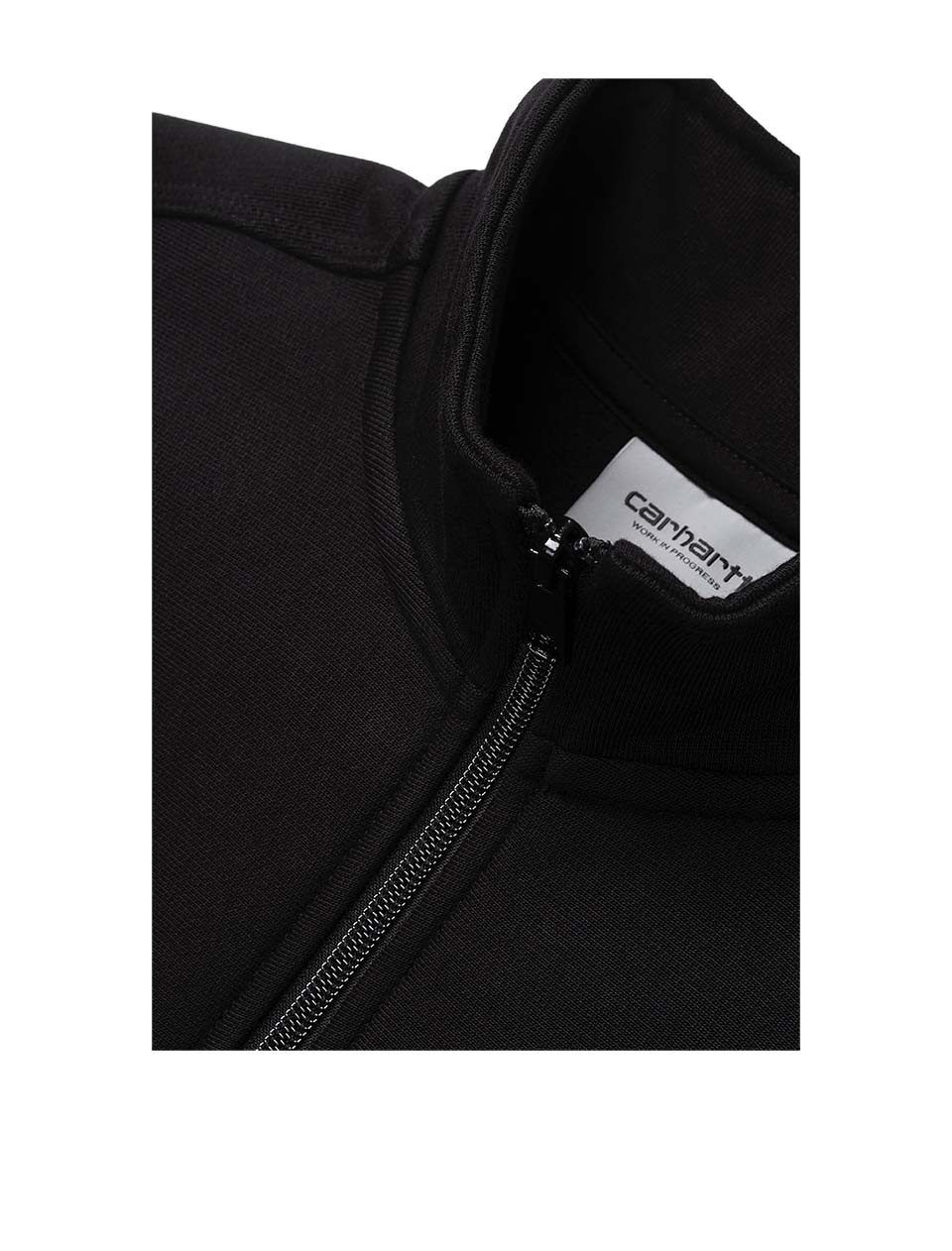 Carhartt WIP Half Zip American Script Sweat Black