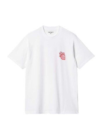 Carhartt WIP S/S Little Hellraiser T-Shirt White Red