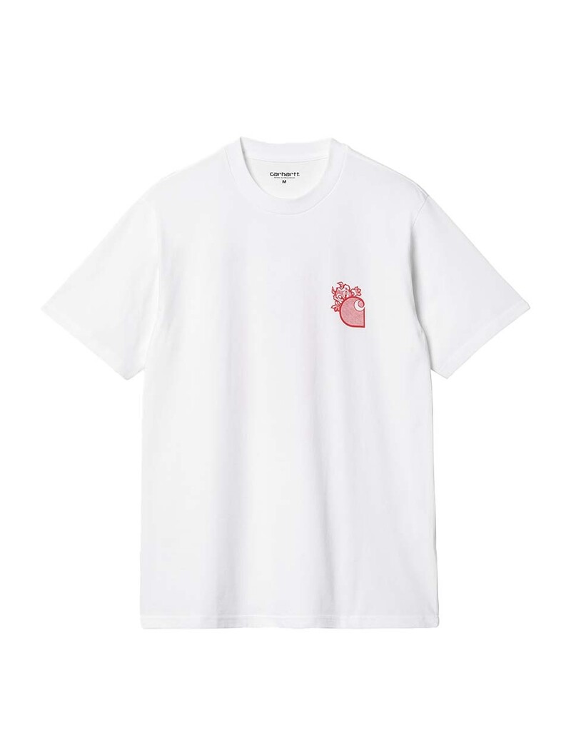 Carhartt WIP S/S Little Hellraiser T-Shirt White Red