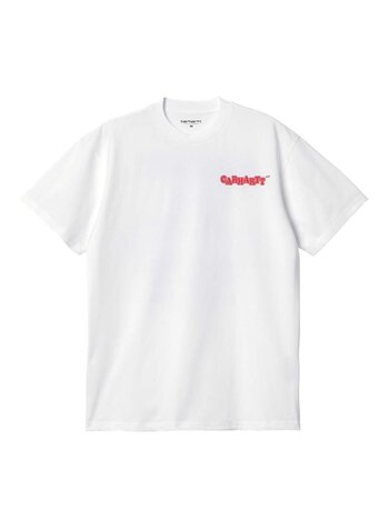 Carhartt WIP S/S Fast Food T-Shirt White Red