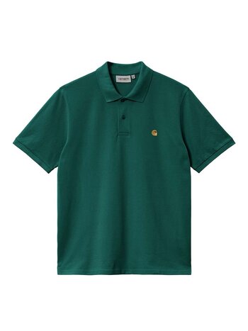 Carhartt WIP S/S Chase Pique Polo Chervil Gold