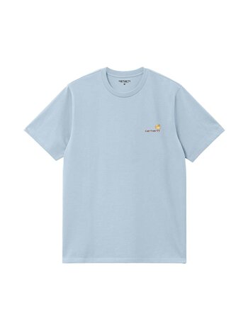 Carhartt WIP S/S American Script T-Shirt Frosted Blue