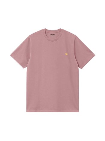Carhartt WIP S/S Chase T-Shirt Glassy Pink Gold