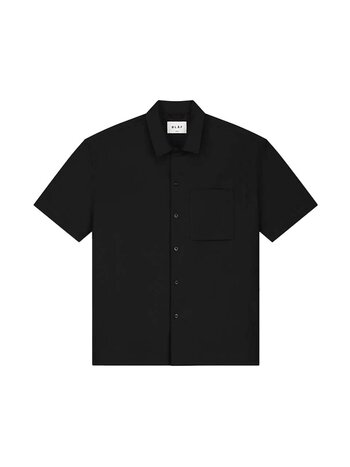 OLAF Cotton Linnen SS Shirt Black