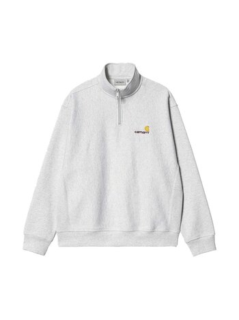 Carhartt WIP Half Zip American Script Sweat Ash Heather