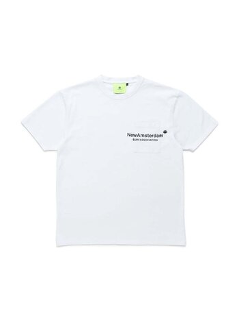 New Amsterdam Surf Association Throw Pocket Tee White