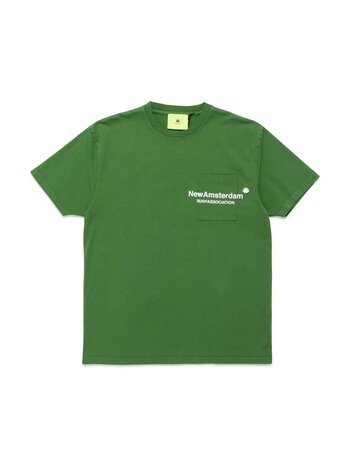 New Amsterdam Surf Association Throw Pocket Tee Fluorite Green