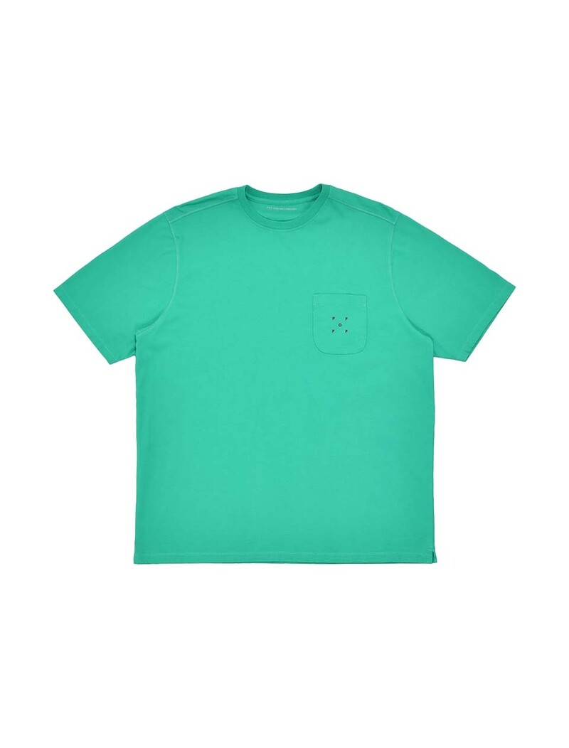 POP Trading Company Pop Pocket T-Shirt Peacock Green/Rio Red