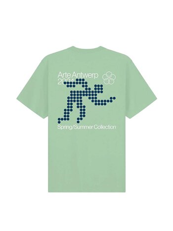 Arte Antwerp Teo Back Runner T-shirt Green