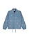 OLAF Wavy AOP Denim Coach Jacket Light Rinse