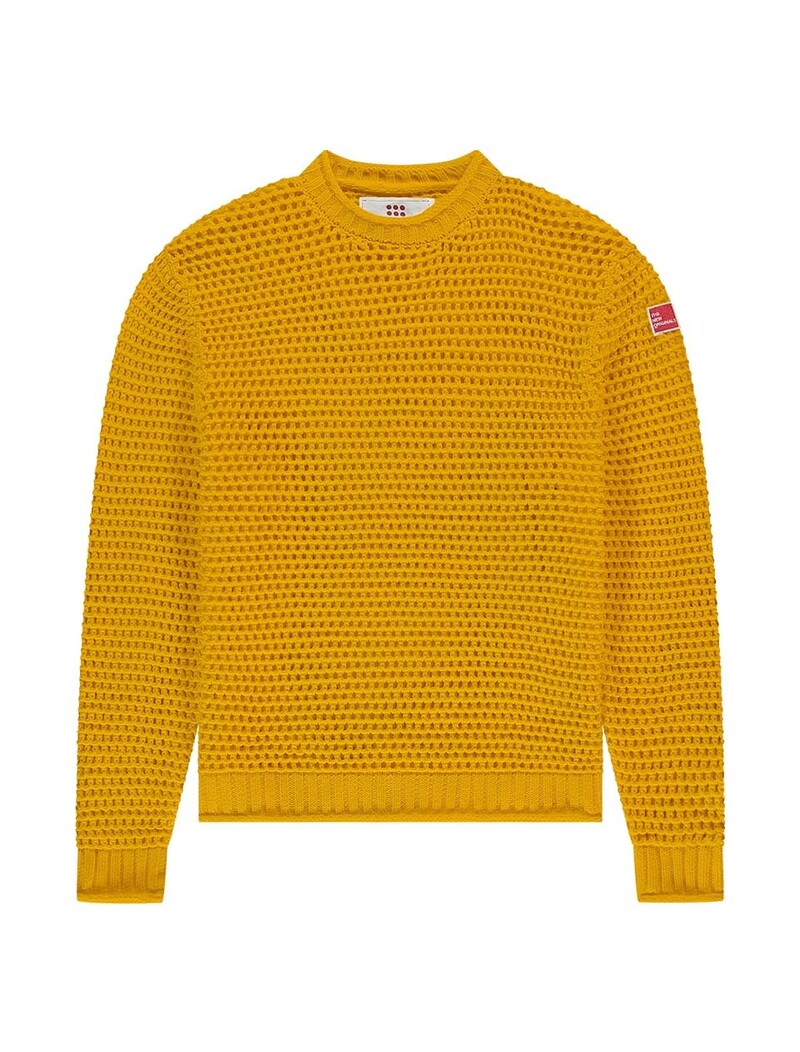 The New Originals Open Knit Crewneck Gold Fusion