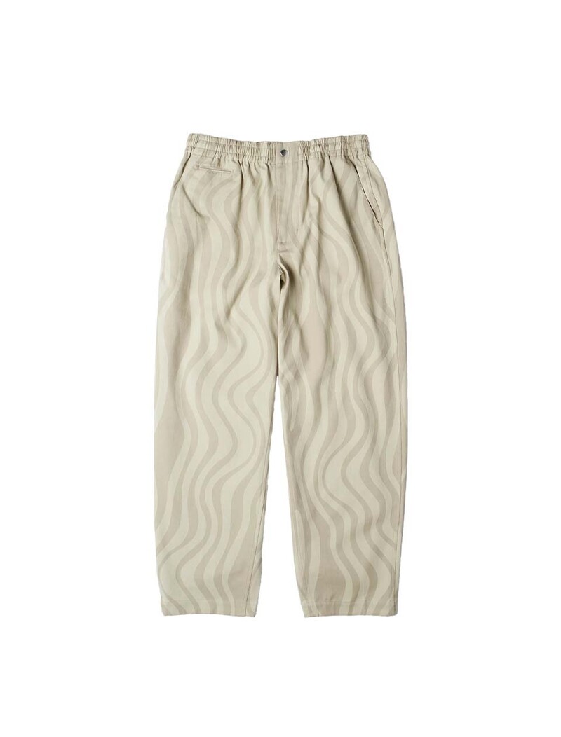 By Parra Flowing Stripes Pants Tan