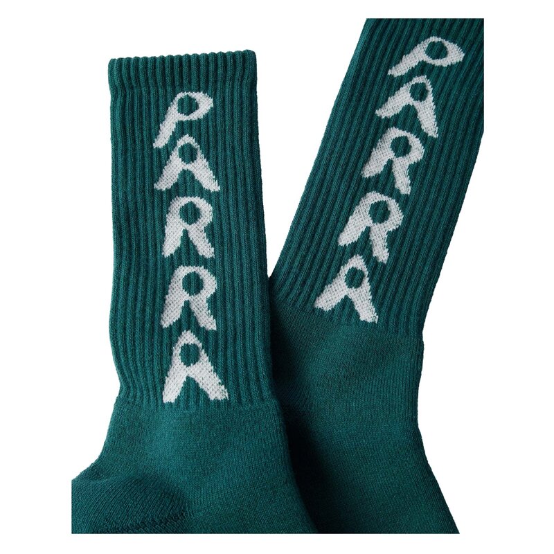 By Parra Hole Logo Crew Socks Castleton Green