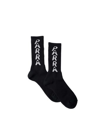 By Parra Hole Logo Crew Socks Black