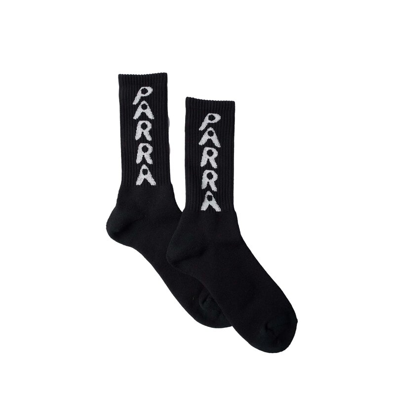 By Parra Hole Logo Crew Socks Black