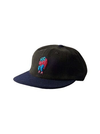 By Parra Stupid Strawberry 6 Panel Hat Hunter Green