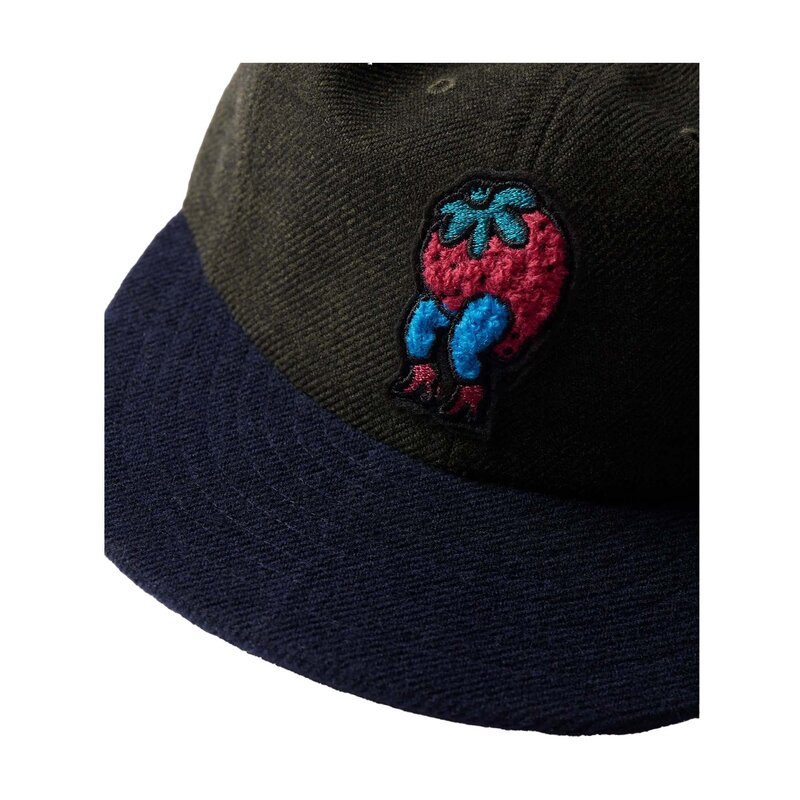 By Parra Stupid Strawberry 6 Panel Hat Hunter Green