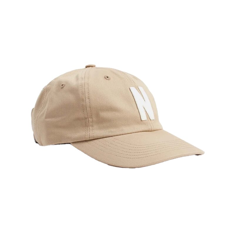 Norse Projects Felt N Twill Sports Cap Utility Khaki