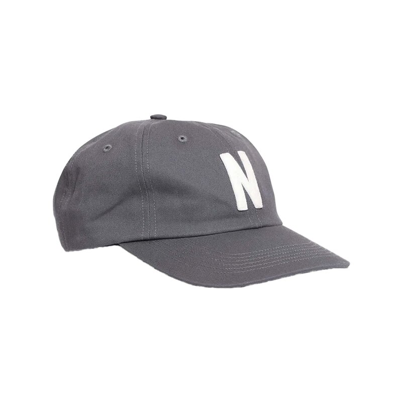 Norse Projects Felt N Twill Sports Cap Magnet Grey