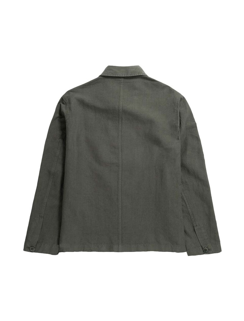 Norse Projects Tyge Cotton Linen Overshirt Spruce Green