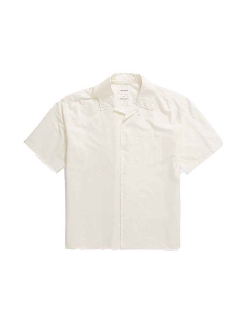 Norse Projects Carsten Cotton Tencel Shirt Enamel White