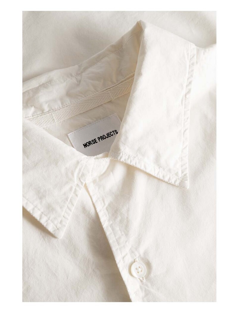 Norse Projects Carsten Cotton Tencel Shirt Enamel White