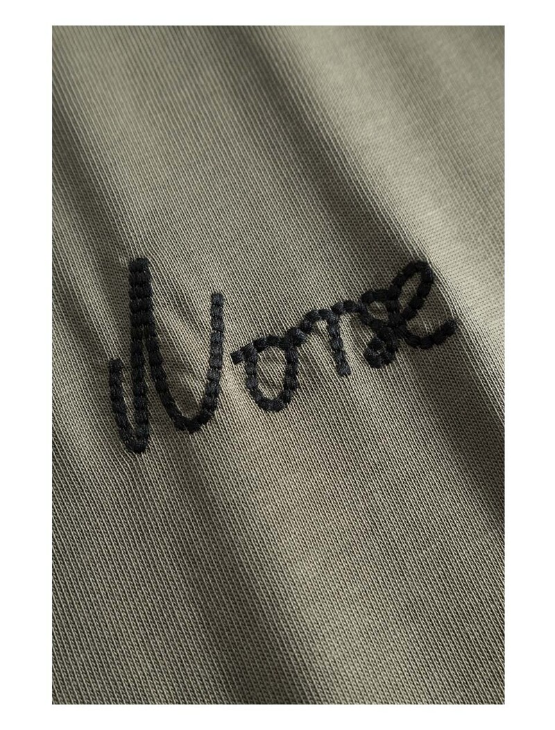 Norse Projects Johannes Organic Chain Stitch Logo T-Shirt Sediment Green