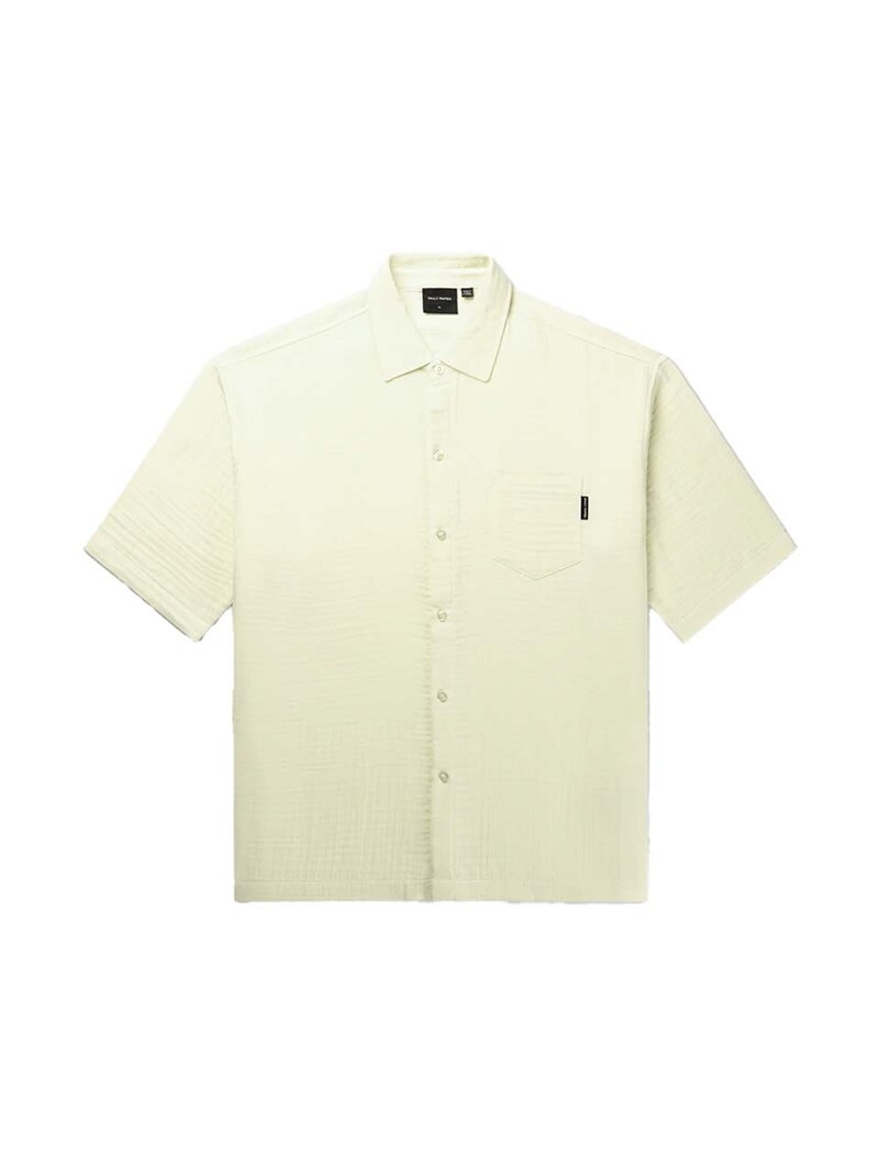 Daily Paper Enzi Seersucker SS Shirt Icing Yellow