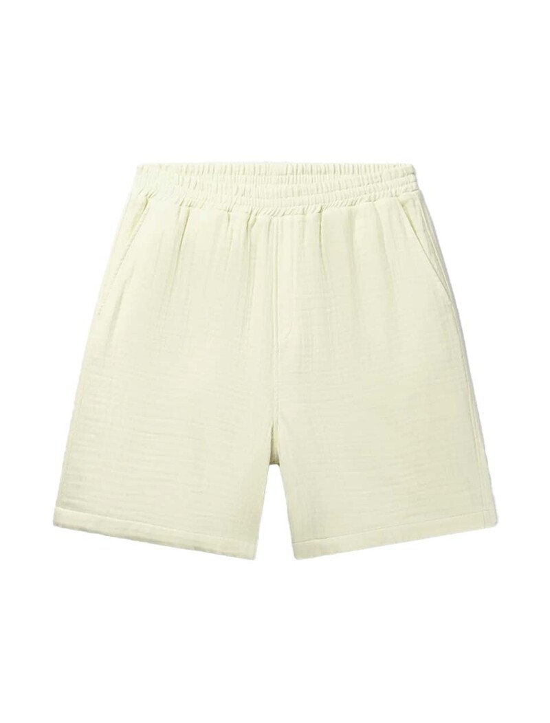 Daily Paper Enzi Seersucker Shorts Icing Yellow