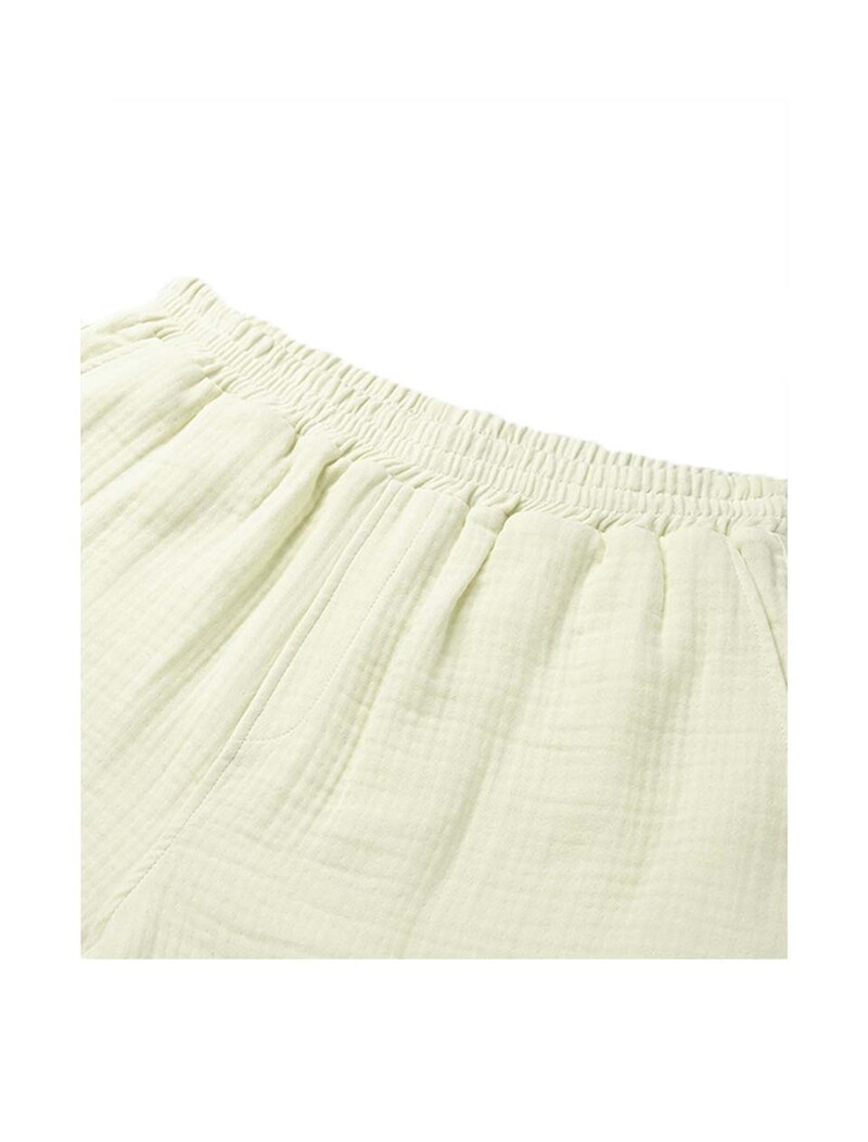 Daily Paper Enzi Seersucker Shorts Icing Yellow