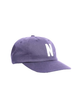 Norse Projects Felt N Twill Sports Cap Dusk Purple