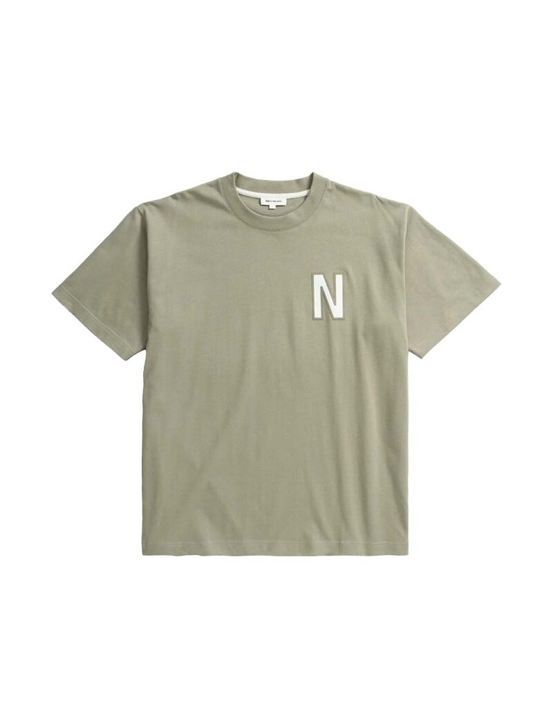 Norse Projects Simon Loose Organic Heavy Jersey Large N T-Shirt Clay