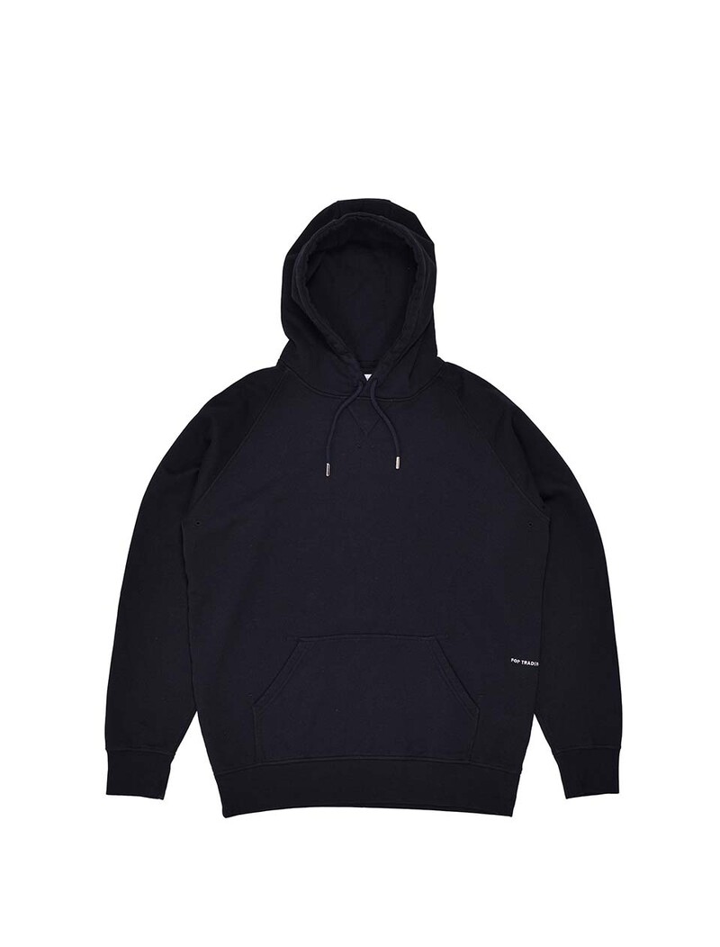 POP Trading Company Logo Hooded Sweat Anthracite