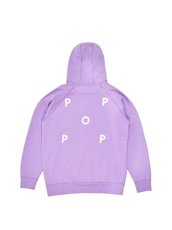 POP Trading Company Logo Hooded Sweat Viola