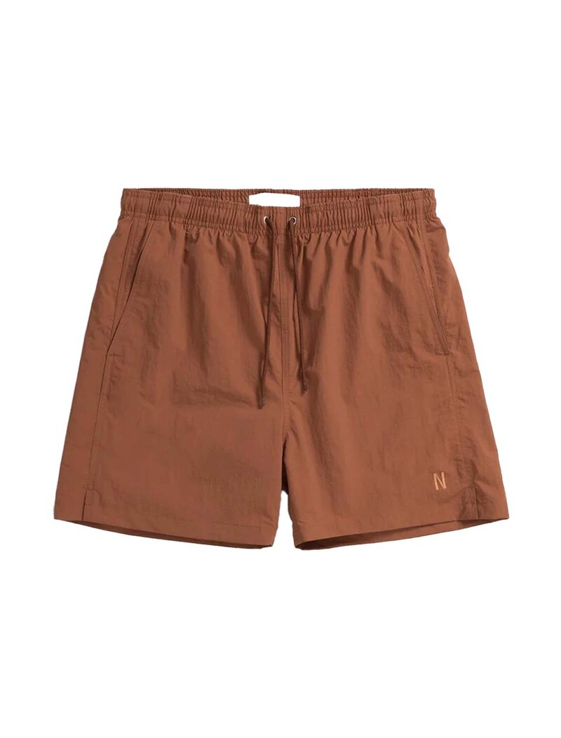 Norse Projects Hauge Recycled Nylon Swimmers Red Ochre